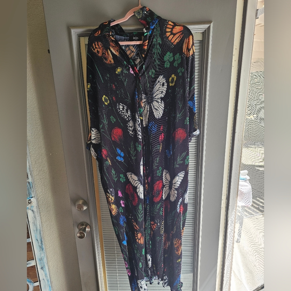 Lala Folklore Floras Dress Large Nwt